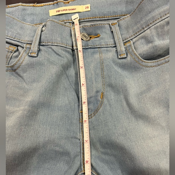 Levi’s 710 Super Skinny size 28 jeans - Picture 6 of 7